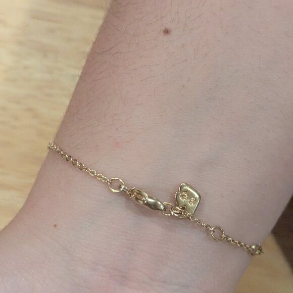 Swarovski Crystal Gold Tone Bracelet-Light Purple Stone - Picture 5 of 7